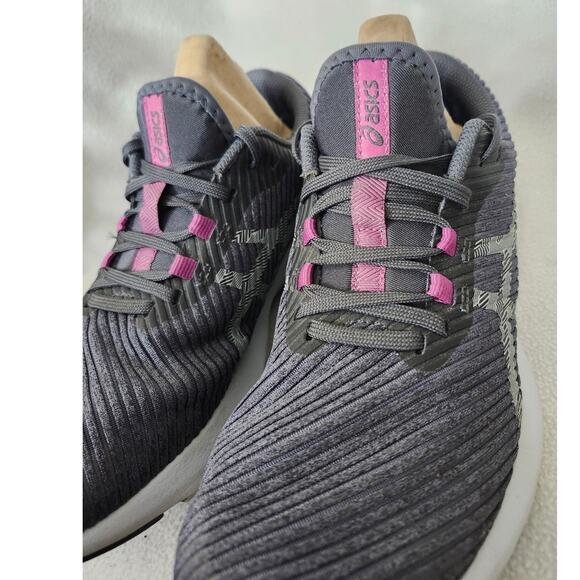 Asics Shoes Womens Size 8 Gray Pink Trail Running Adventure Sneakers - Picture 5 of 8